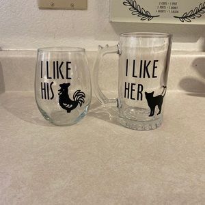 Couples drinking glasses